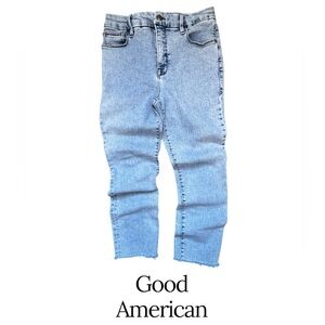 Good American Sky Blue Denim Jeans Size 8